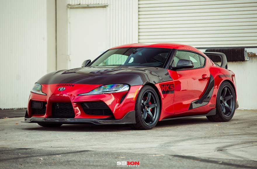 Seibon MB-Style Carbon Fiber Front Lip - 20+ GR Supra